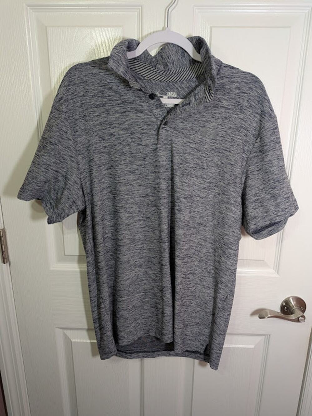 Under Armour heathered gray polo size M